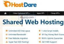hostdare：8.5折优惠，美国cn2 gia系列VPS，低至$30/年，512M内存/1核/10gNVMe/250g流量-建站之家